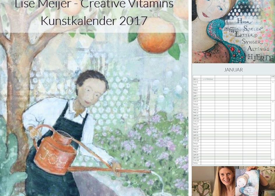 Lise Meijer væg kalender 2017 – spar 50 kr. i forsalg!