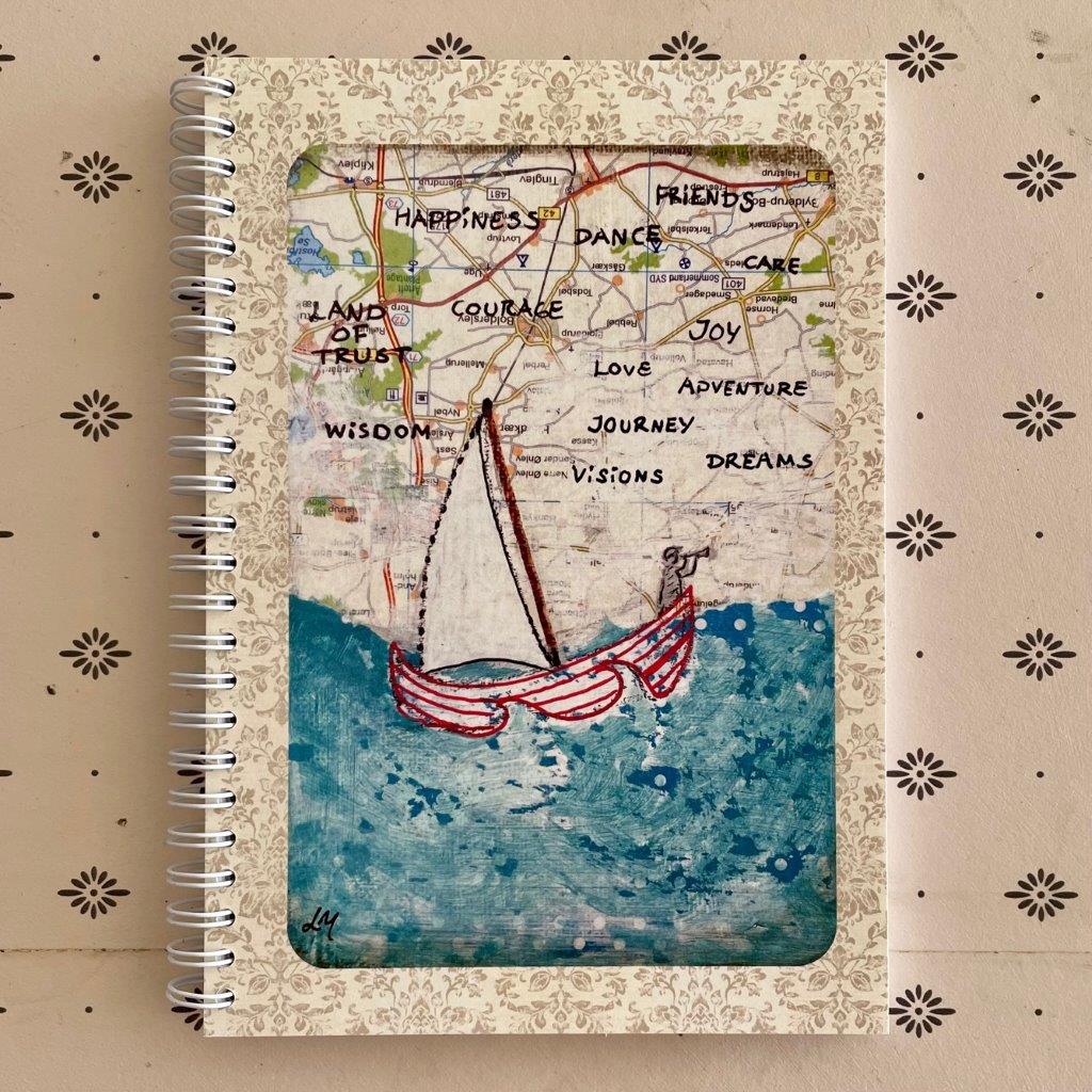 Banke utålmodig Integral Sail with passion - A5 notesbog med print - Lise Meijer